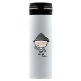 Da Oid Sinzer Grundfiguren Edelstahl Thermoflasche 450ml Weiss Geigelstein Front